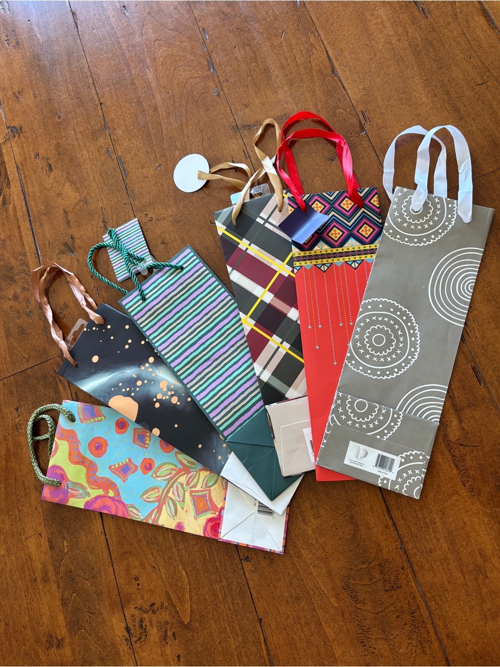 6 wine gift bags